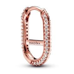 14k Rose gold-plated hoop link earring w 289682C01