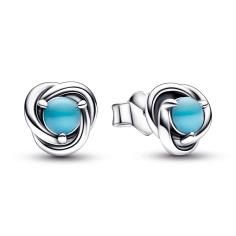 December Birthstone silver stud earrings 292335C02