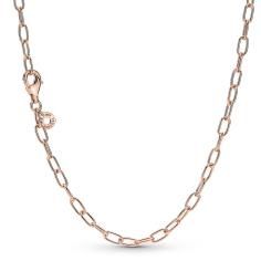 14k Rose gold-plated link necklace 389410C00-50