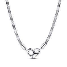 Studded chain sterling silver necklace w 392451C00-45