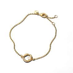14k gold-plated bracelet with treated wh 563830C01-18