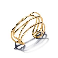 Organically wired 14k gold-plated open b 563867C00-2
