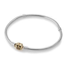 Moments Silver Bracelet w 14k Pandora Lo 590702HG-18