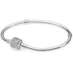 MOMENTS Pave Silver Bracelet w CZ 590723CZ-16