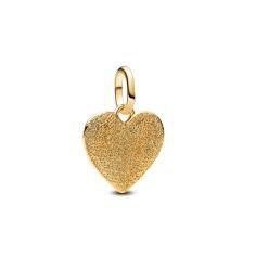 Engravable textured heart 14k gold-plate 763824C00