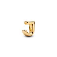 Letter J 14k gold-plated charm 763956C00