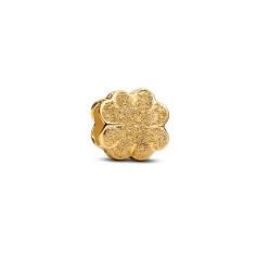 Textured clover 14k gold-plated mini cha 764047C00