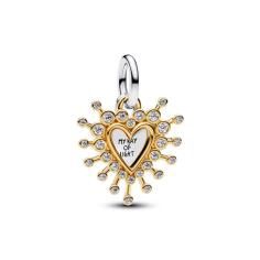 Heart sterling silver and 14k gold-plate 764141C01