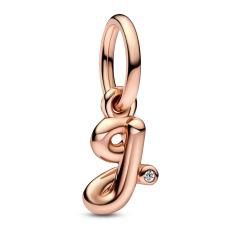 Letter g 14k rose gold-plated dangle wit 782535C01