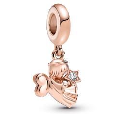 Angel 14k rose gold-plated dangle with c 789650C01