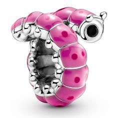 Caterpillar sterling silver charm with b 790762C01
