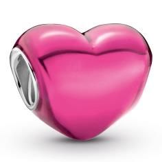 Heart sterling silver charm with transpa 793337C01