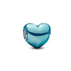 Heart sterling silver charm with transpa 793337C06