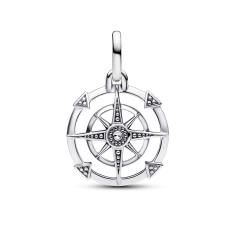 Compass sterling silver medallion with c 793456C01
