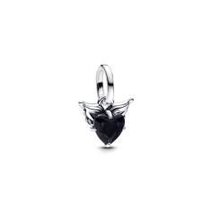 Winged heart sterling silver mini dangle 793626C01
