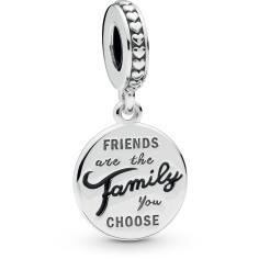 Friends Are Family Silver Hanging Charm 798124EN16