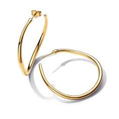 Organically Shaped 42 mm Open Hoop Earri 263299C00
