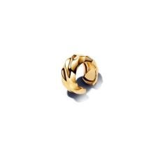 Rippled 14k gold-plated ear cuff 263872C00