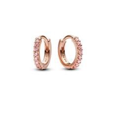 14k Rose gold-plated huggie hoop earring 283015C01