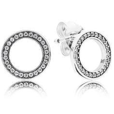 Forever PANDORA Earring Studs w CZ 290585CZ