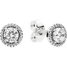 Classic Elegance Silver Earring Studs w 296272CZ