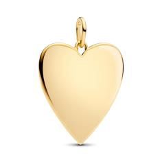 Engravable oversized heart 14k gold-plat 364016C00