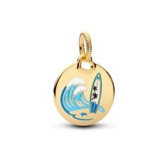 Surfing 14k gold-plated dangle with whit 368610C00_E003