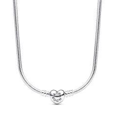 Snake chain sterling silver necklace wit 393091C00-45