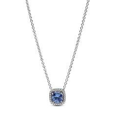 Sterling silver collier with cornflower 393560C01-45