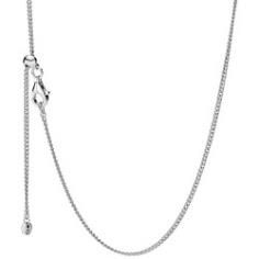 Curb Chain Silver Necklace 398283-60
