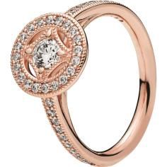 PANDORA Rose Vintage Allure Ring with Cl 181006CZ-52