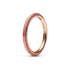 14k Rose gold-plated ring with synthetic 189679C02-54