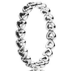 Linked Love Silver Ring Band 190980-60
