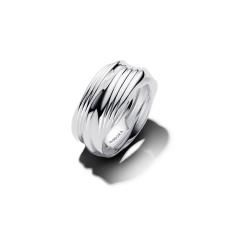 Twisted sterling silver ring set 193890C00-60