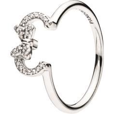 Disney Minnie Silhouette Silver Ring w C 197509CZ-52