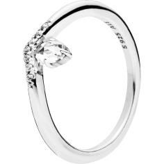 Classic Wish Silver Ring w Clear CZ 197790CZ-46