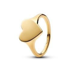 Engravable heart 14k gold-plated ring 163988C00-54