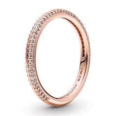 Pandora Me 14k Rose Gold Plated Pave Rin 189679C01-46