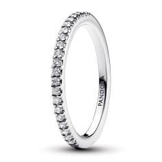 Sterling silver ring with clear cubic zi 192999C01-50