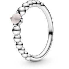 June Misty Rose Silver Ring with Man-Mad 198867C06-54