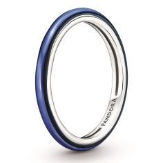 Pandora Me Silver &amp; Electric Blue Ring w 199655C02-52