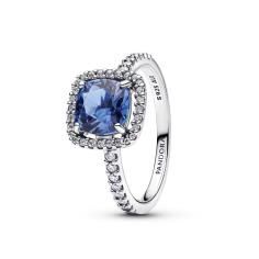 Sterling silver ring with cornflower blu 193550C01-56
