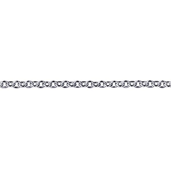 9ct White Gold Cable Chain