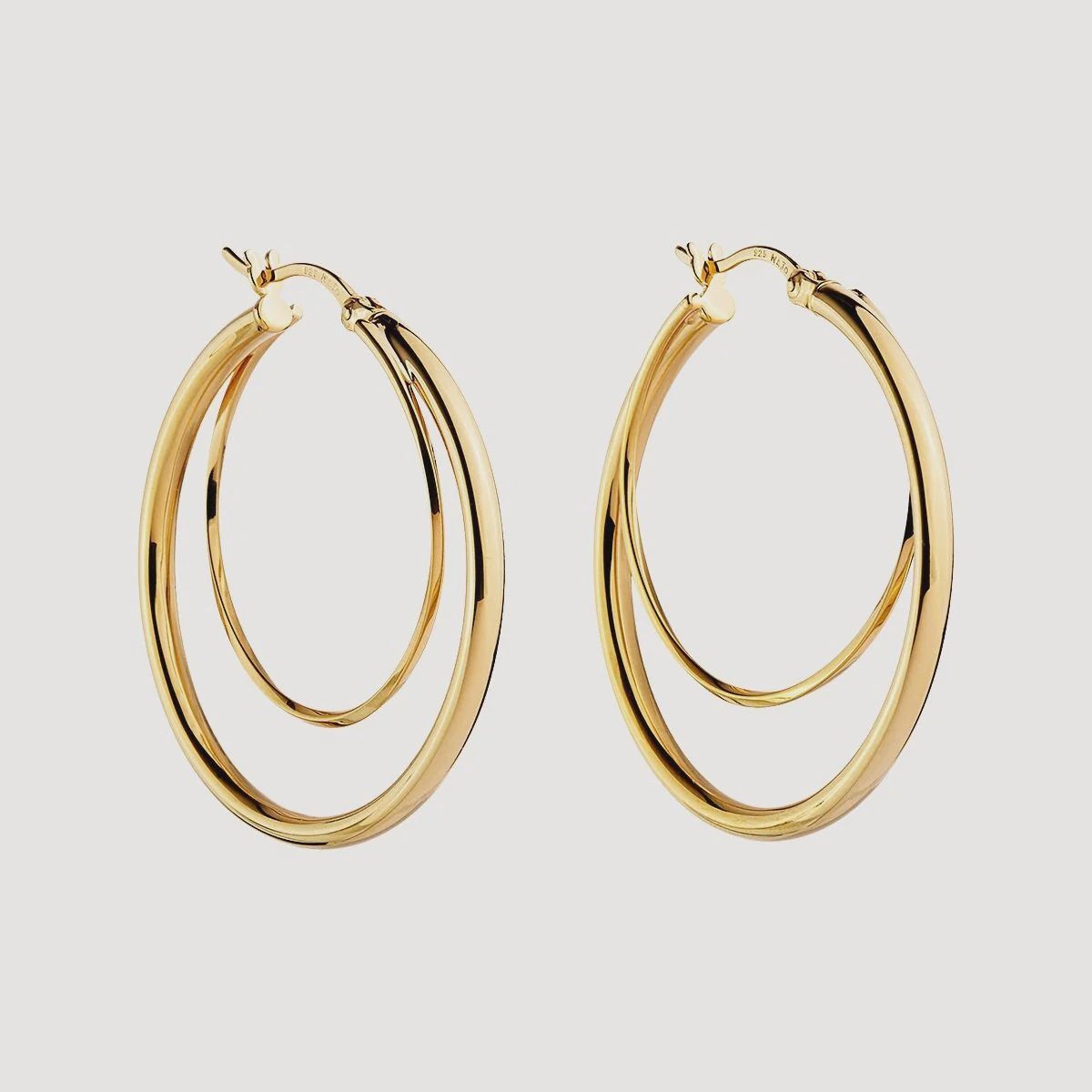 Whirlpool Yellow Gold Earring E7012