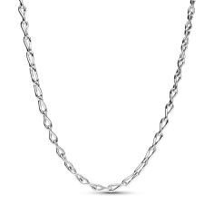 Figure of 8 chain link sterling silver necklace 393052C00-50