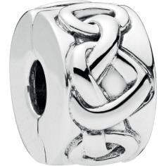 Knotted Hearts Silver Clip 798035