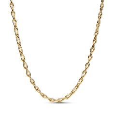 Figure of 8 chain link 14k gold-plated necklace 363052C00-50