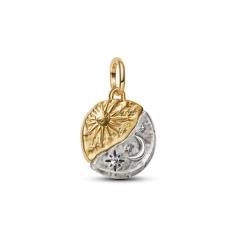 Sun and moon sterling silver and 14k gold-plated m 763977C01