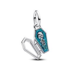 Openable coffin sterling silver dangle with clear  794058C01