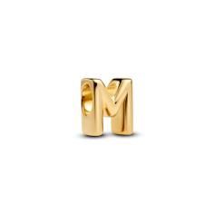 Letter M 14k gold-plated charm 763959C00